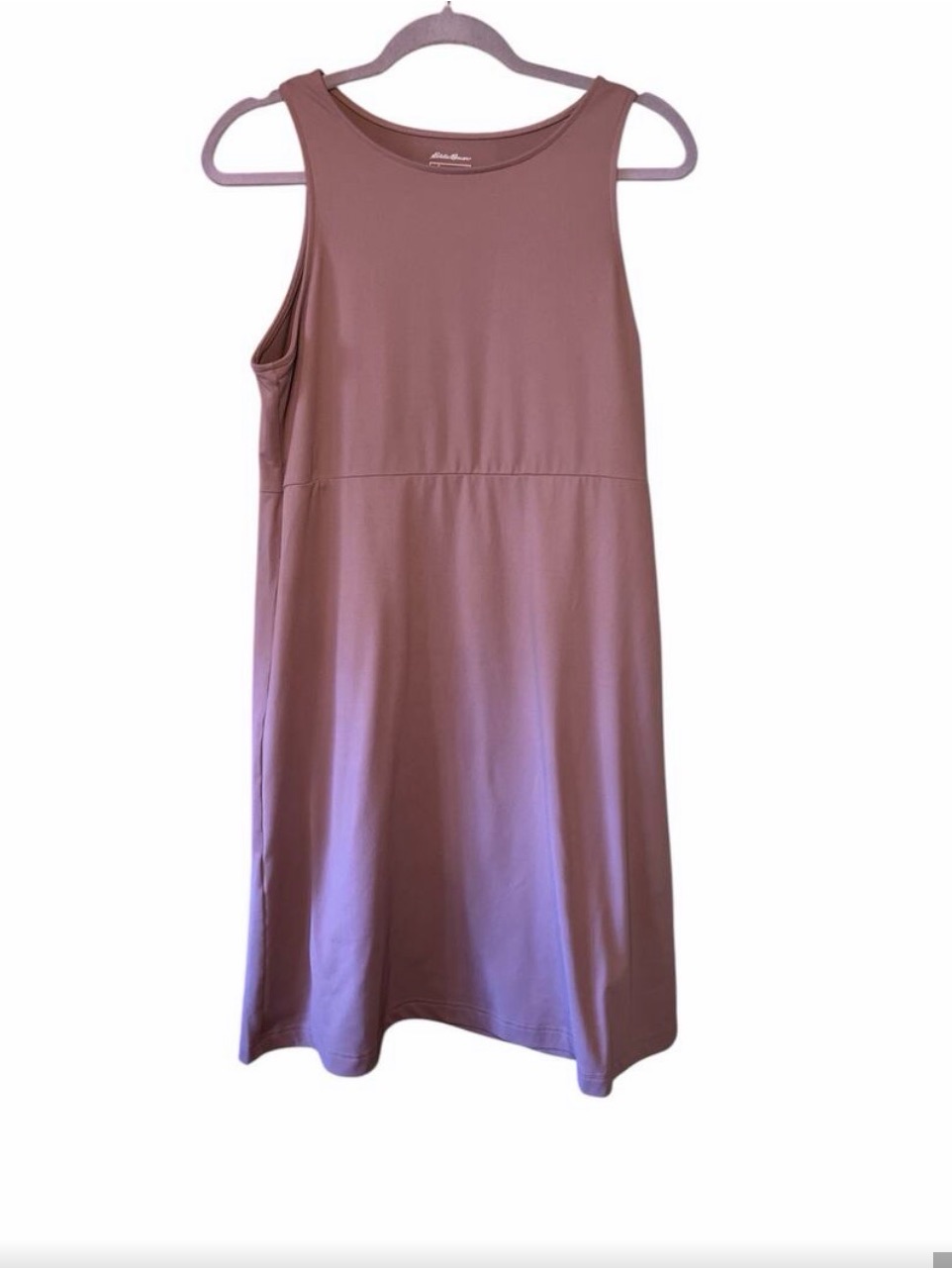 Eddie Bauer Aster Dress Dusty Mauve Sleeveless A-Line Dress
